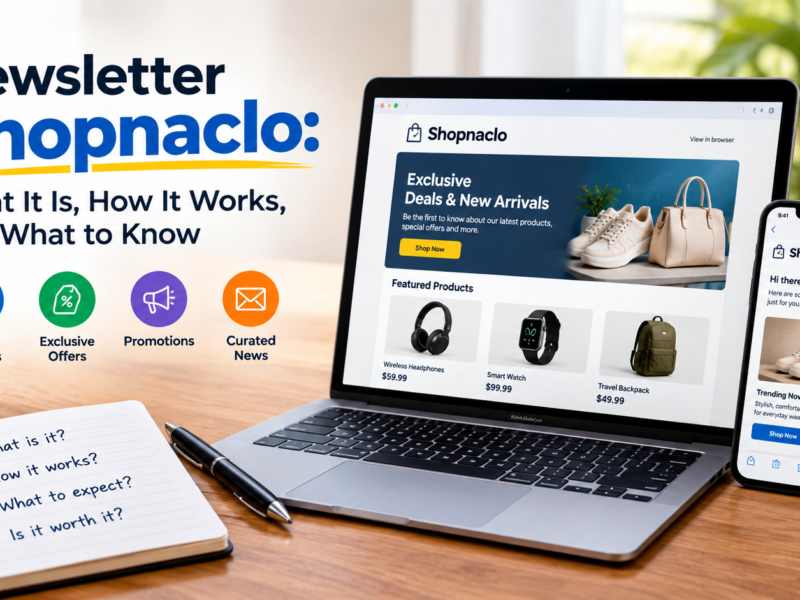 Newsletter Shopnaclo
